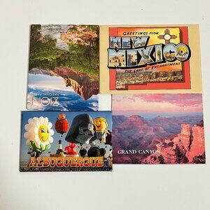 FRIDGE MAGNETS (4 pcs) New Mexico, Albuquerque, Grand Canyon, Zion Park/Preowned